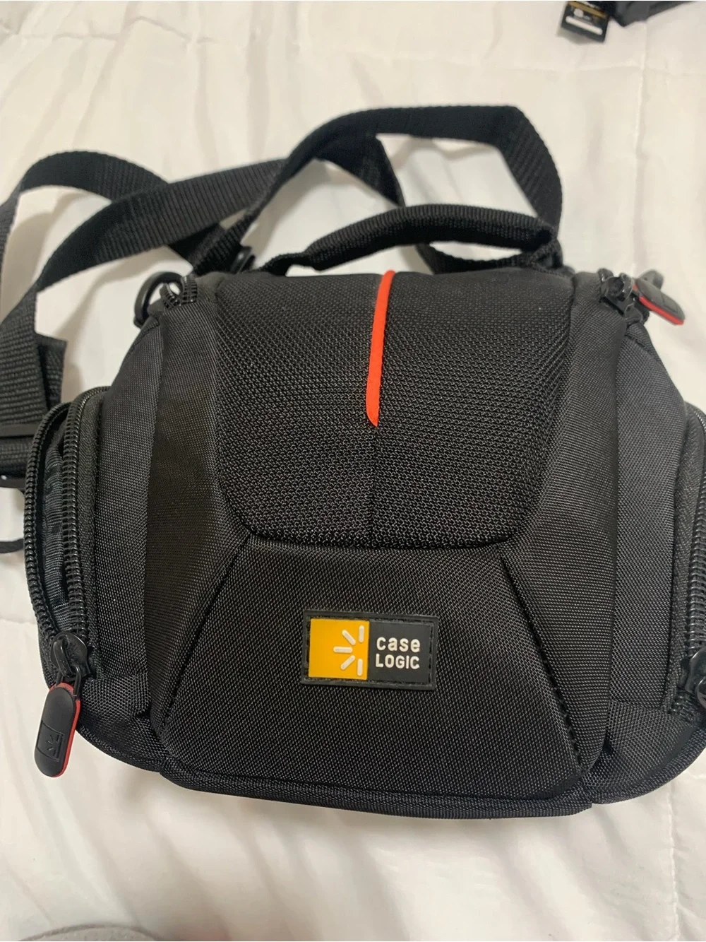 Canon Black Compact Bridge Camera with Zoom Lens and Strap